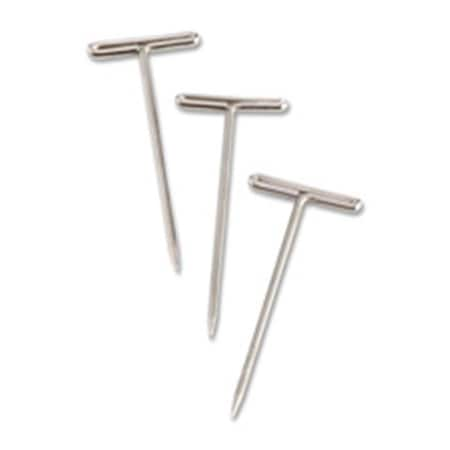 T-Pins; .56 In. Head Width; 2 In. L; 100-BX; Silver